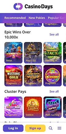 casino days how to deposit